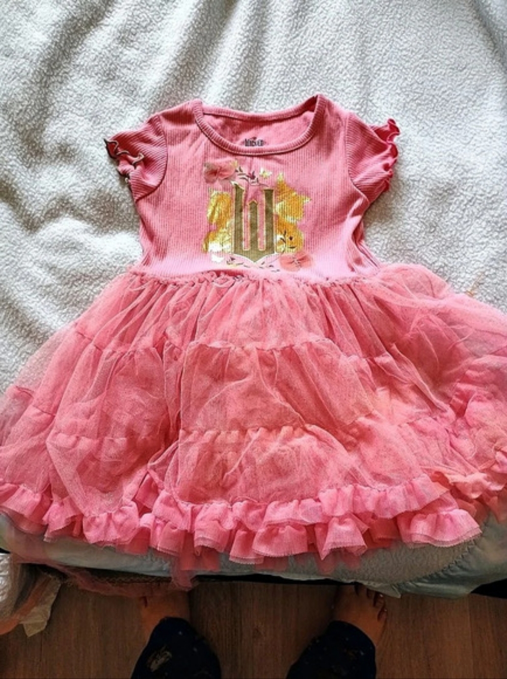 Wicked Pink Tulle Party Dress Baby 3T